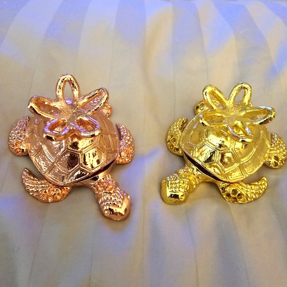 71-78 grams, Rose, Silver, or Yellow Gold Sphere Holders, NEW! 2 of each!